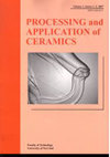 Processing and Application of Ceramics杂志封面